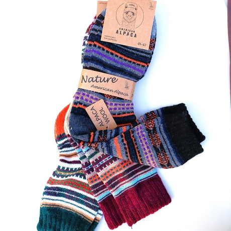 Alpaka Socken extra dickStrümpfe warme weiche Socken Wolle