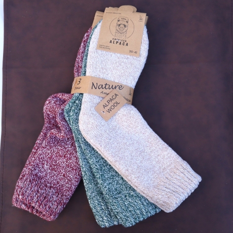 Alpaka Socken extra dickStrümpfe warme weiche Socken Wolle