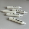 Kerzen im Glas zum Advent
