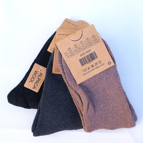 Alpaka Socken Strümpfe warme weiche Socken Natur Socken Wolle