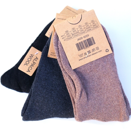 Alpaka Socken Strümpfe warme weiche Socken Natur Socken Wolle