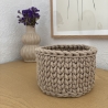 Häkelkorb Korb Körbchen Utensilo • sand beige braun