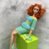 Handgehäkeltes Outfit für 1:6 Modepuppen (Barbie, Steffi)