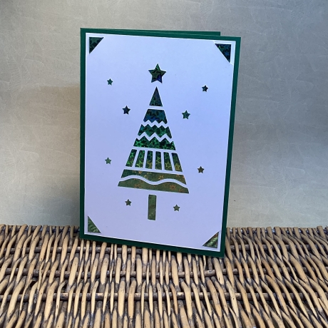 Weihnachtsgrüße - Tannenbaum grün 