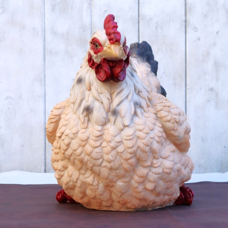 Deko Figur Huhn Henne Garten Balkon Beet Wohndeko groß Aufsteller