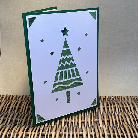 Weihnachtsgrüße - Tannenbaum grün 