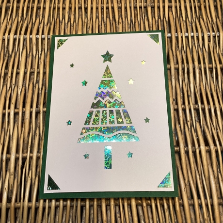 Weihnachtsgrüße - Tannenbaum grün 