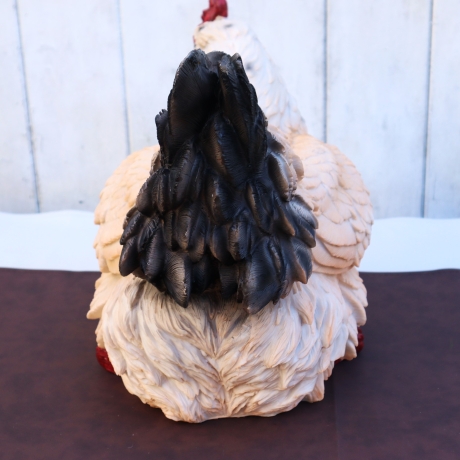 Deko Figur Huhn Henne Garten Balkon Beet Wohndeko groß Aufsteller