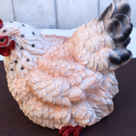 Deko Figur Huhn Henne Garten Balkon Beet Wohndeko groß Aufsteller