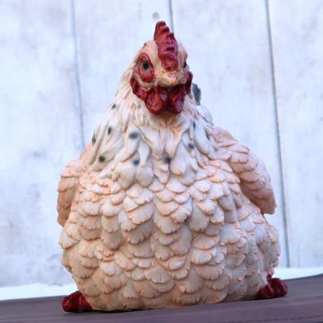 Deko Figur Huhn Henne Garten Balkon Beet Wohndeko groß Aufsteller
