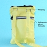 Handtytasche zum Umhängen aus Stoff/kleine Umhängetasche/gelb