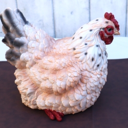 Deko Figur Huhn Henne Garten Balkon Beet Wohndeko groß Aufsteller