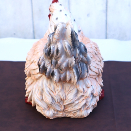 Deko Figur Huhn Henne Garten Balkon Beet Wohndeko groß Aufsteller