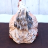 Deko Figur Huhn Henne Garten Balkon Beet Wohndeko groß Aufsteller