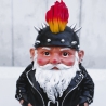 Figur Zwerg Rocker Gnom Wichtel Gartenzwerg Deko Garten Balkon