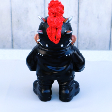 Figur Zwerg Rocker Gnom Wichtel Gartenzwerg Deko Garten Balkon