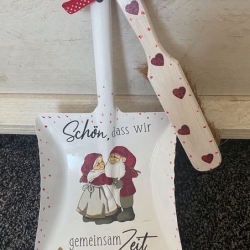 Kehrbesen Set - handmade - Wichtelpärchen“ Schön, dass wir….“ 