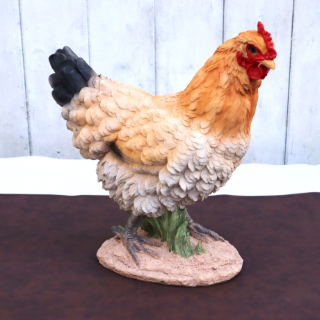 Deko Figur Huhn Henne Garten Balkon Beet Wohndeko groß Aufsteller