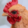 Deko Figur Huhn Henne Garten Balkon Beet Wohndeko groß Aufsteller
