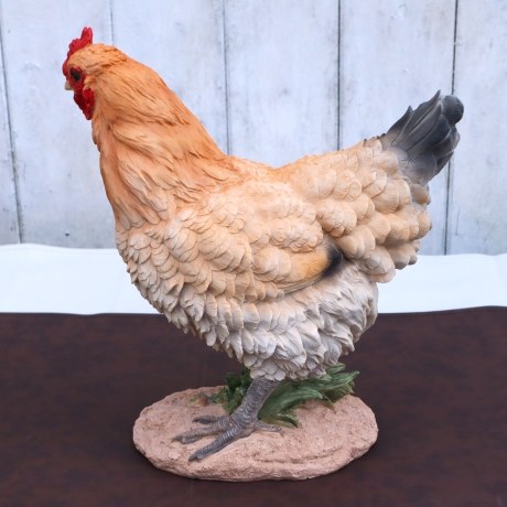 Deko Figur Huhn Henne Garten Balkon Beet Wohndeko groß Aufsteller