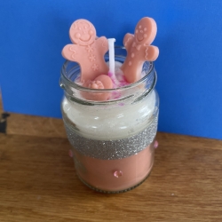 Kerze im Glas Lebkuchenmann  Kerze im Glas Lebkuchenmann