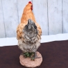 Deko Figur Huhn Henne Garten Balkon Beet Wohndeko groß Aufsteller