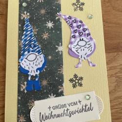 Weihnachtskarte Wichtel  Weihnachtskarte Wichtel