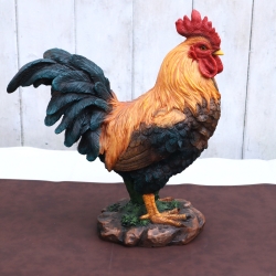 Deko Figur Hahn Garten Balkon Beet Wohndeko groß Aufsteller Huhn