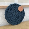 Häkel-Untersetzer • türkis blau • rund Deko Boho