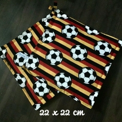 Topflappen Set XL Einzigartig Unikate - Fußball