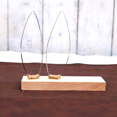 Wohn Deko Motivationsgeschenk Hasenohren Aufsteller Mutmacher 