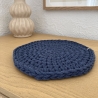 SALE B-Ware • Untersetzer • dunkel blau gehäkelt Deko