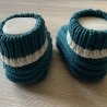 Handgestrickte Baby-Schuhe / Booties Gr. 50/56