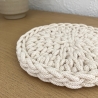 Häkel-Untersetzer • creme • rund klein Deko Boho
