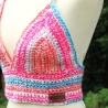 Top gehäkelt Häkeltop Oberteil Bustier Damenmode Handarbeit 