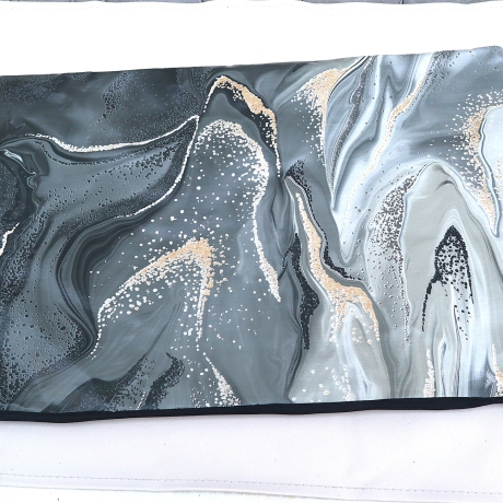 Outdoor Kissenhülle abwischbar Kissenhülle für Draussen Schwarz