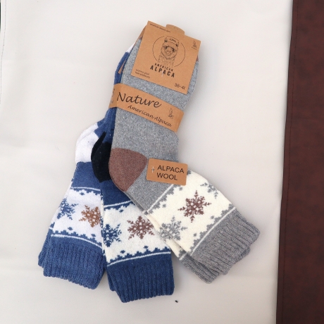 Alpaka Socken extra dickStrümpfe warme weiche Socken Wolle