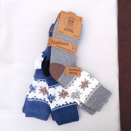 Alpaka Socken extra dickStrümpfe warme weiche Socken Wolle