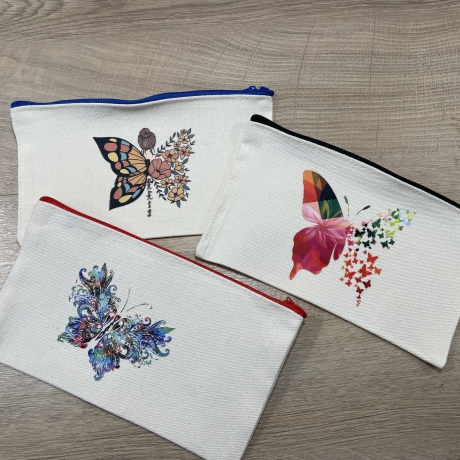 Schminktäschchen - bunter Schmetterling - Federmäppchen