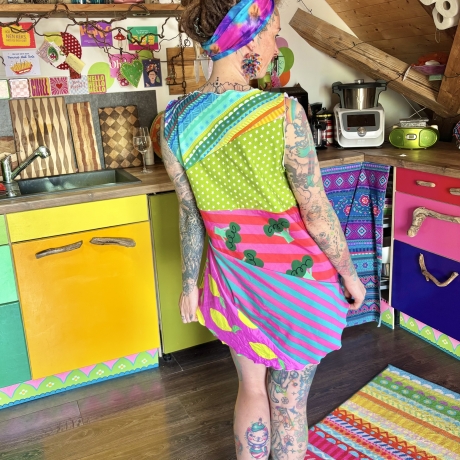 Vokuhila Shirt in A-Form Größe 40/42