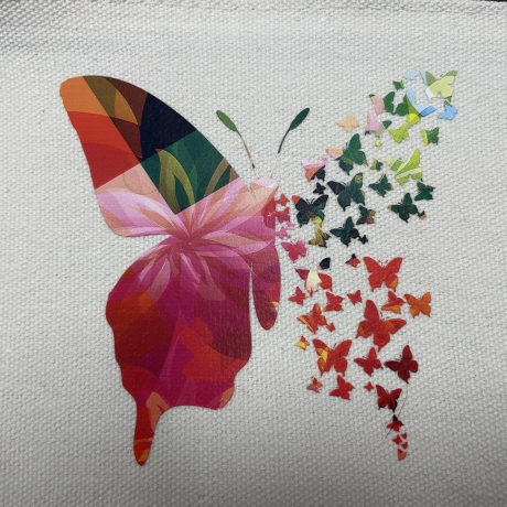 Schminktäschchen - bunter Schmetterling - Federmäppchen