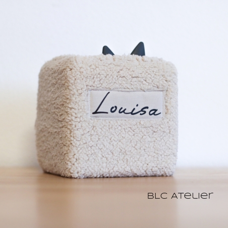 TEDDY PLÜSCH Hellbeige mit Personalisierung, passend für Toniebox