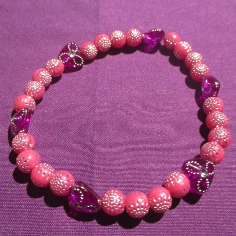 Armband pink/lila