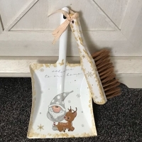 Kehrbesen Set - handmade - Einzug - Unikat -  Wichtel m Rentier