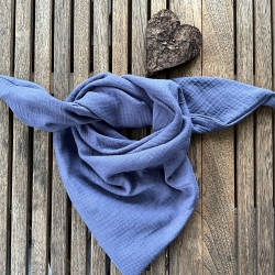 Dreieckstuch aus Musselin zum Knoten - Schal - Halstuch