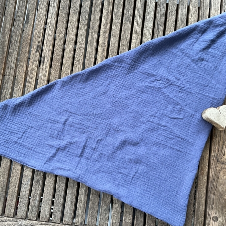 Dreieckstuch aus Musselin zum Knoten - Schal - Halstuch
