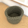 Häkelkorb Korb Körbchen Utensilo • oliv grün