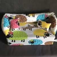 Deko-Sofa Kosmetikbox Sofa Taschentücherbox Sofa - Schafe bunt