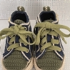 Babyschuhe Turnschuhe Sneaker gehäkelt blau oliv grün