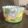 4 Backformen Osterkuchen Kulitsch, Kartonpapier, bunt